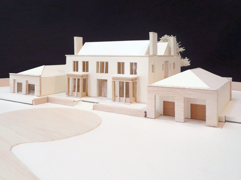 The design of a new luxury family house within the Laleston conservation area.
