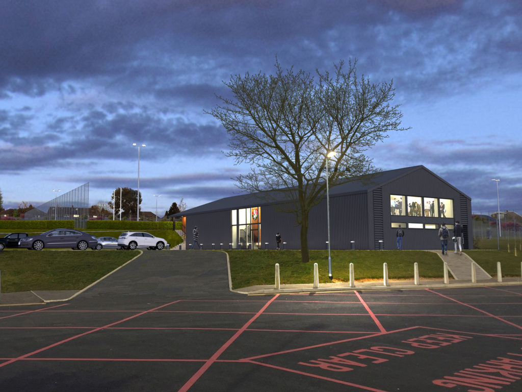 The development of a new clubhouse including social areas, changing rooms, 3G pitch and associated landscaping within the grounds of an existing secondary school.