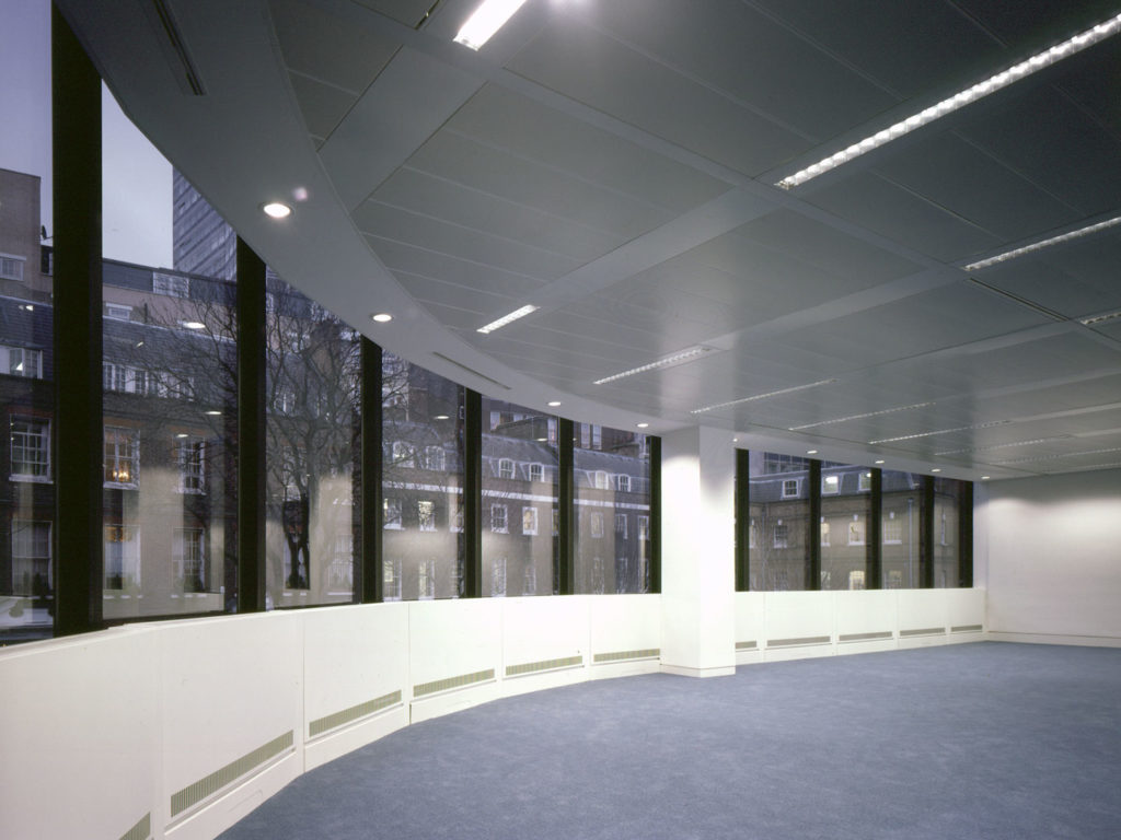 The complete interior refurbishment of an existing office building near London Bridge.