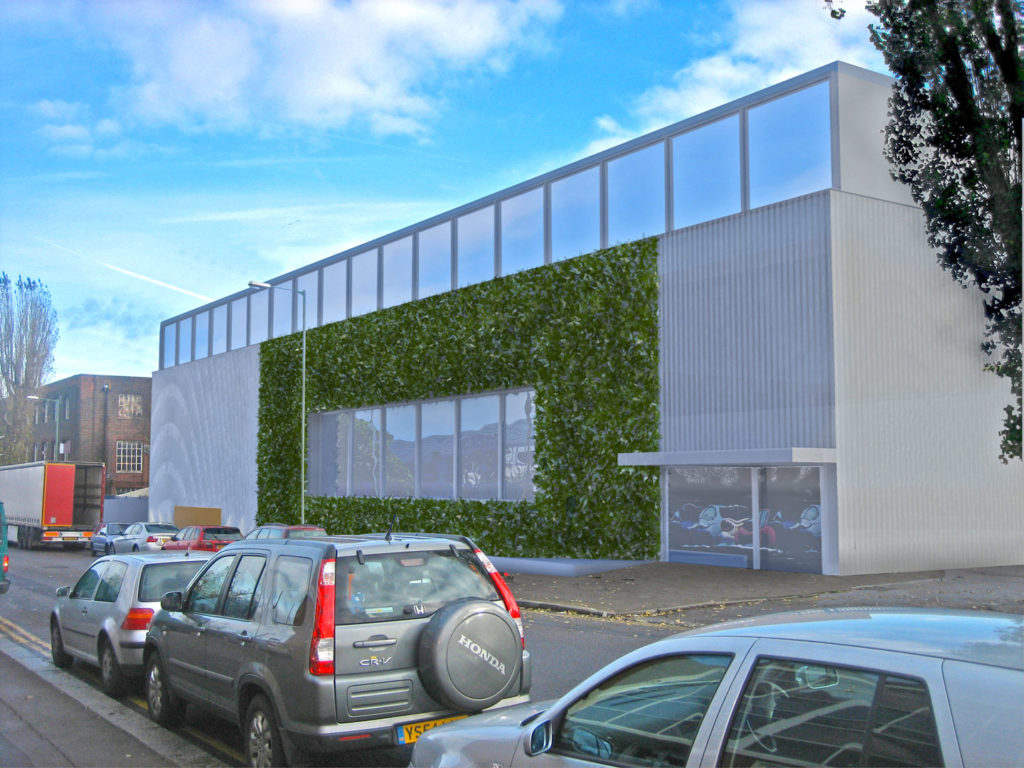 The design of a new B3 industrial unit in north London.