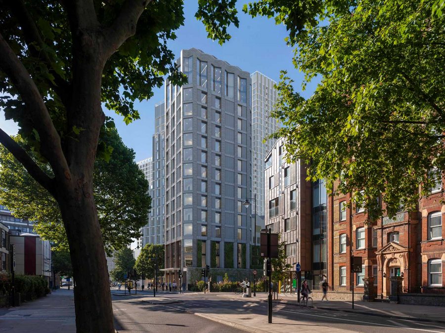 A mixed-use development consisting of a 89 room hotel, 505m2 of office space and 110m2 restaurant within the Elephant and Castle town centre.